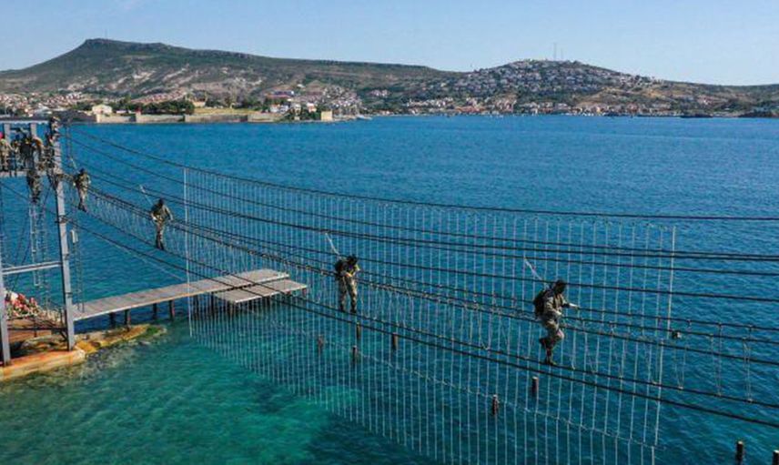 Dost ve Kardeş Ülke Askerleri Foça'da 'Komando' Olarak Dönüyor
