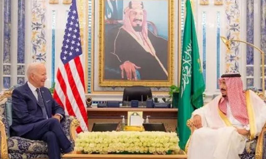Dünya bu buluşmayı konuşuyor! ABD Başkanı ve Suudi Arabistan Kralı Selman bir araya geldi!