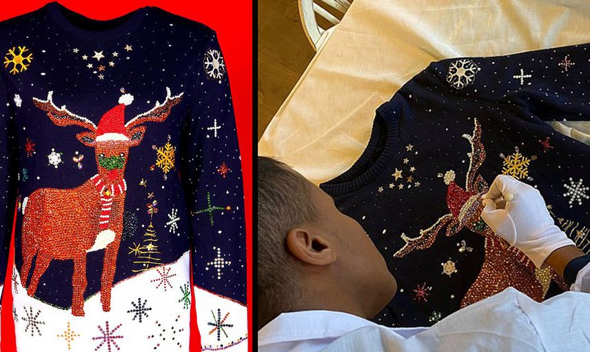 Dünyanın En Pahalı Noel Kazağı! 30 Bin Siterline Satışa Çıkarılıyor