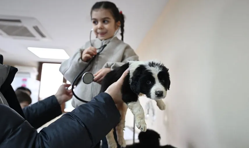 Düzce'de Çocuklar Hayvanlarla Dijital Bağımlılıktan Uzaklaşıyor