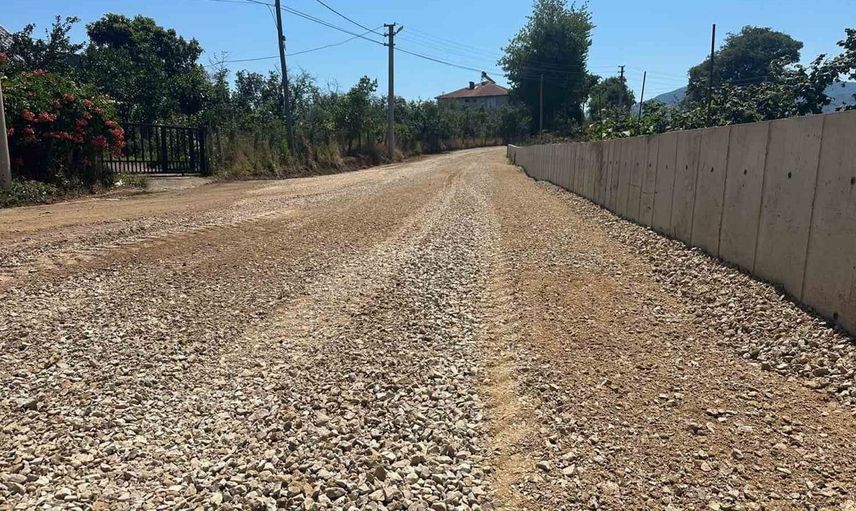 Düzce'de köylerde altyapı çalışmaları devam ediyor