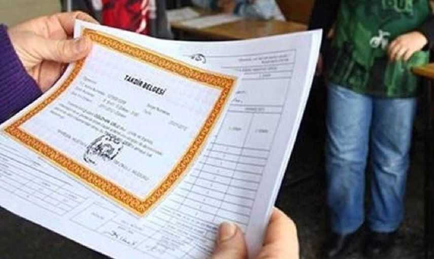 e-Okul karne notları görüntüleme ve VBS takdir, teşekkür belgesi sorgulama ekranı