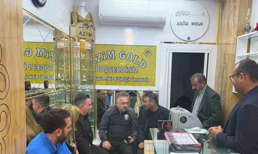 Diyarbakır'da kuyumcuya destek ziyareti: Emniyet Müdürü ve DİKO Başkanı bir araya geldi