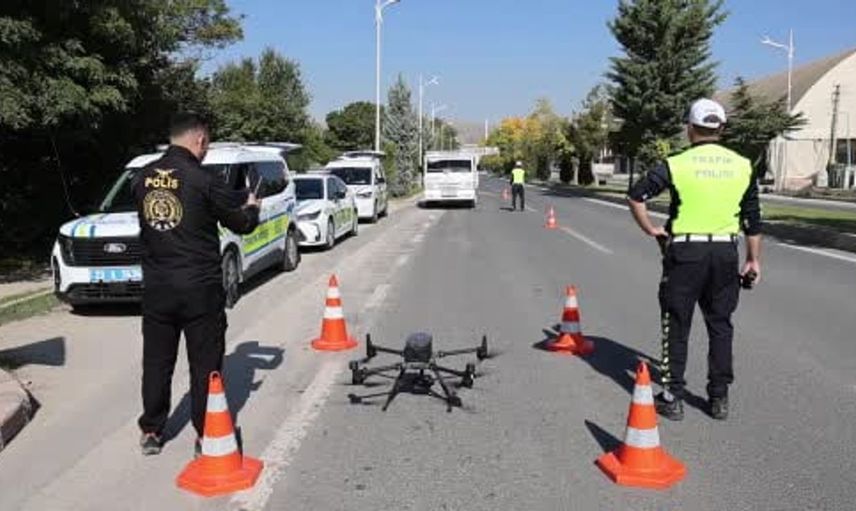 Dron destekli trafik denetimiyle kurallar hiçe sayıldı