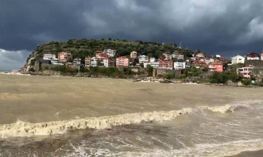 Amasra'da bir günde dört mevsim geçişi yaşandı