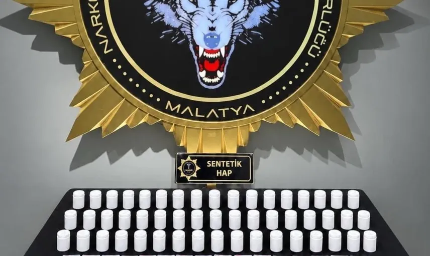 Malatya'da uyuşturucu operasyonuyla 3 bin 601 sentetik ecza ele geçirildi