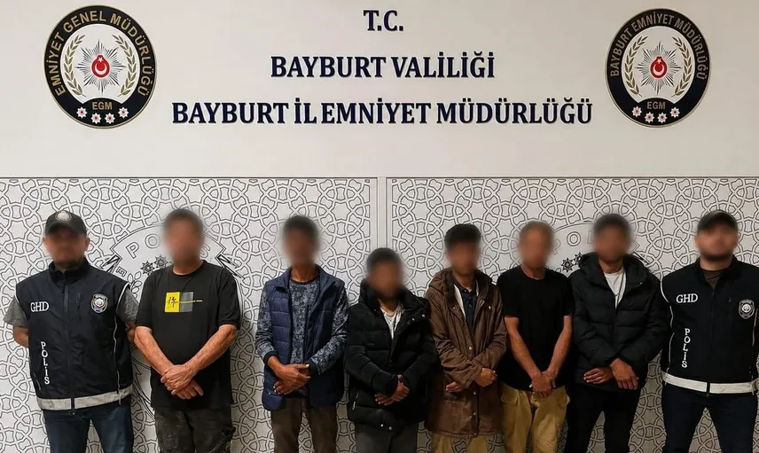 Bayburt'ta düzensiz göçmen operasyonu: 6 kişi yakalandı
