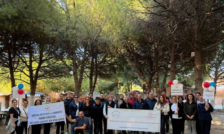 Dünya yürüyüş gününde eceabat’ta anma yürüyüşü düzenlendi