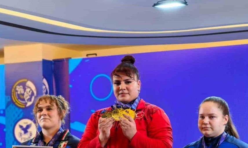 Tuana Süren Avrupa halter şampiyonasında 3 altın madalya kazandı