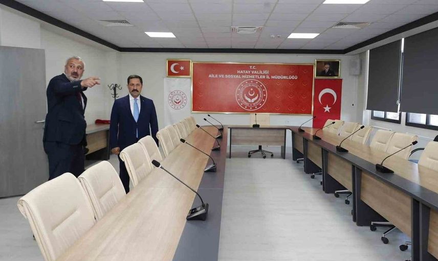 Hatay'da Aile ve Sosyal Hizmetler il müdürlüğü binası hizmete açıldı