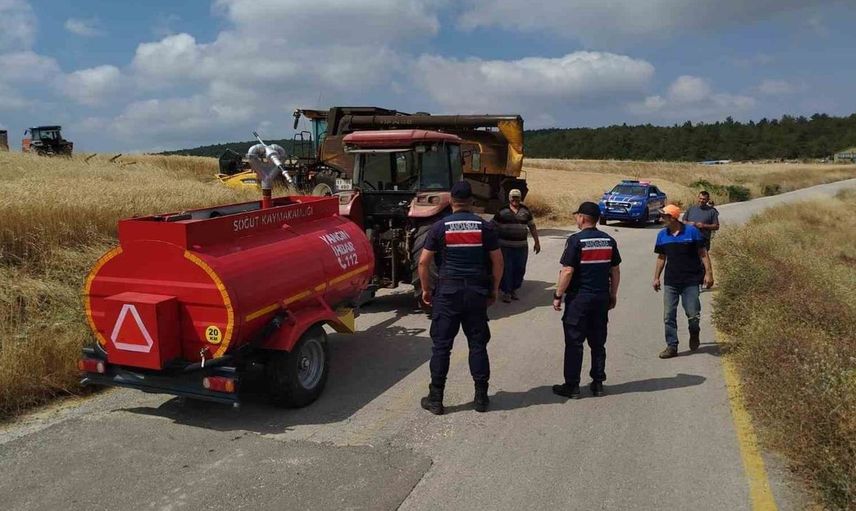 Bilecik'te tarlalarda yangın denetimleri artıyor