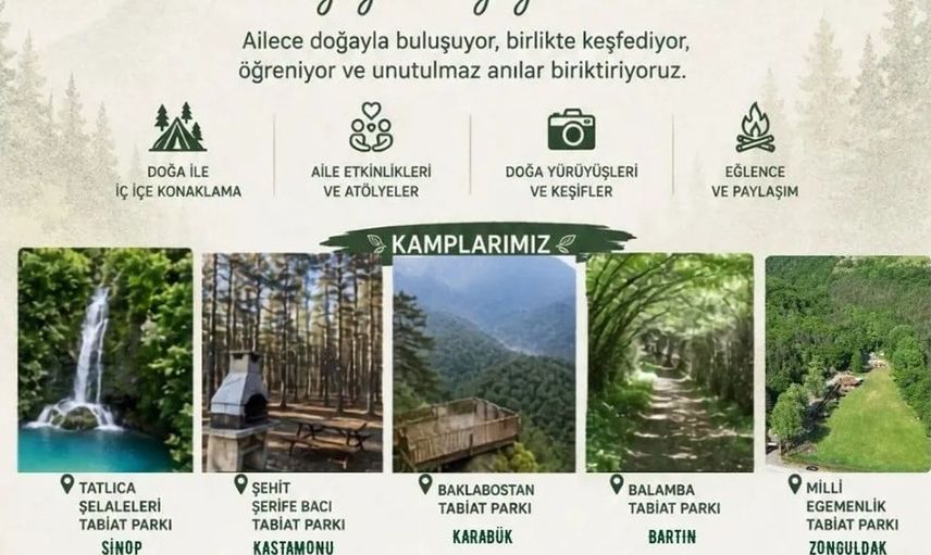 Sinop'ta aile kampı için geri sayım başladı