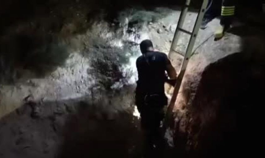 Kaybolan kuzu çukurdan 48 saat sonra kurtarıldı