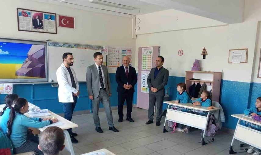 Kaymakam Yıldırım, eğitim ve sosyal yaşamı yerinde inceledi