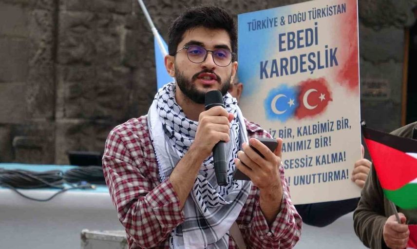 Erzurum'da sağlık çalışanları, Gazze için sessiz yürüyüş düzenledi
