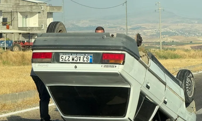 Adıyaman'da otomobil takla attı, bir kişi yaralandı