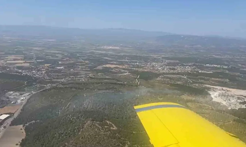 Soma orman yangını ekiplerin müdahalesiyle hızla kontrol altına alındı