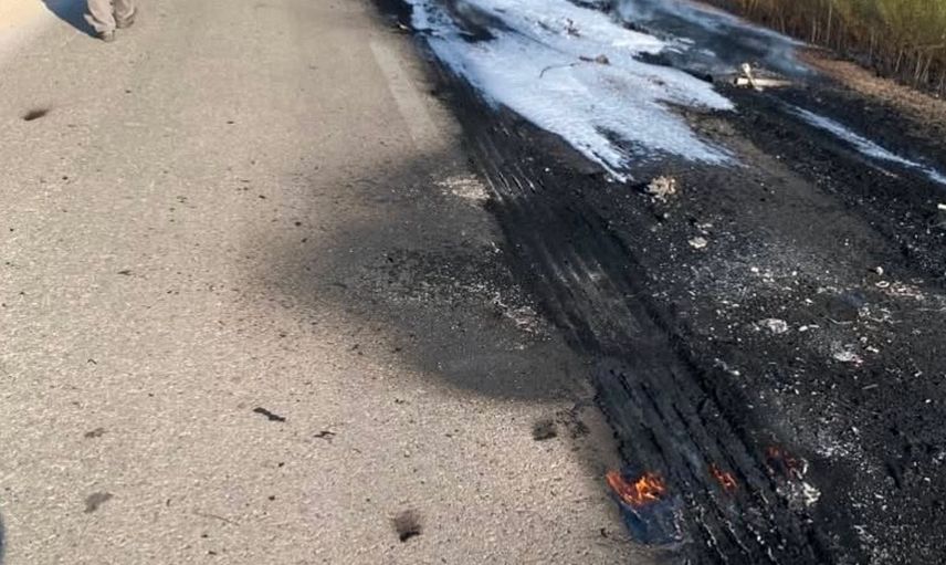 Ankara'nın Sincan ilçesinde seyir halindeki tır alev aldı