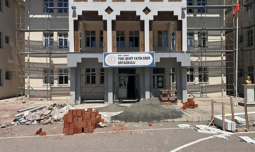 Sinop'ta okullar yeni sezona hazır hale getiriliyor