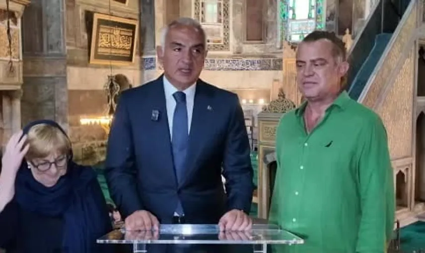 Ayasofya restorasyonu hız kesmeden devam ediyor