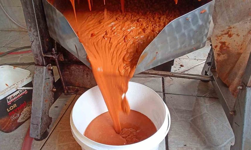 Kuşburnu marmeladı hazırlığı hızlandı: Mekanik sistem devrede