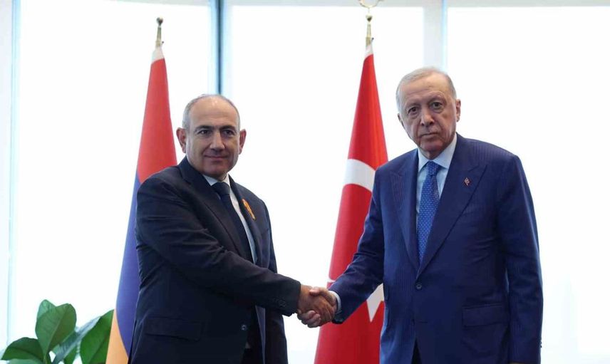 Cumhurbaşkanı Erdoğan, New York'ta Ermenistan Başbakanı Paşinyan ile bir araya geldi