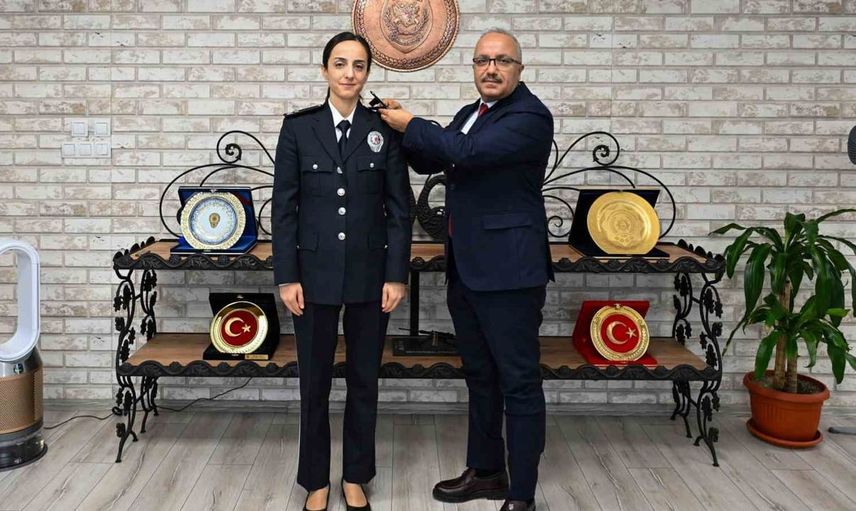 Bolu'da emniyet amirliği rütbesine yükselenler için terfi töreni düzenlendi