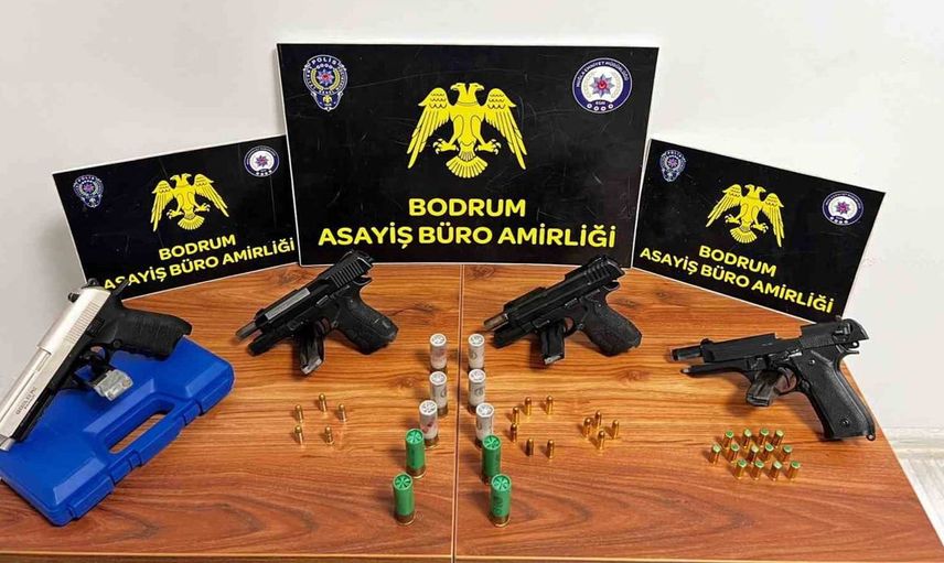 Bodrum'da huzur operasyonu: silah ve mühimmat ele geçirildi