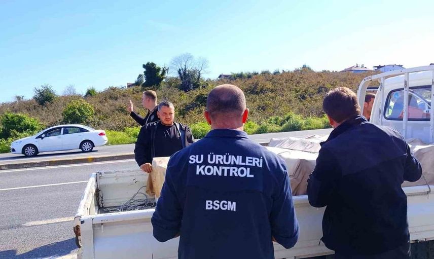 Akçakoca'da balık taşıma araçlarına yönelik yoğun denetim yapıldı
