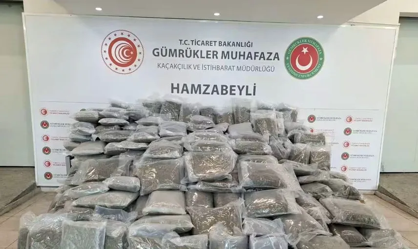 Hamzabeyli gümrük kapısında büyük uyuşturucu yakalaması: 287 kilo esrar ele geçirildi