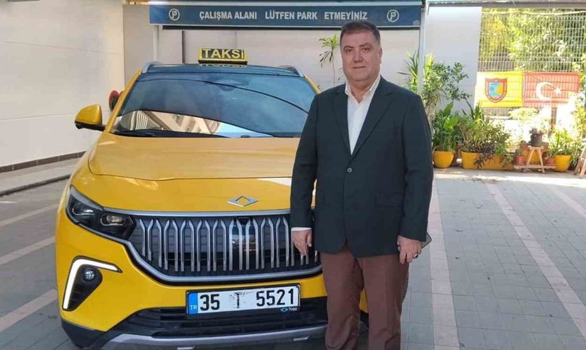 İzmir'de yerli otomobil TOGG taksi olarak hizmet vermeye başladı