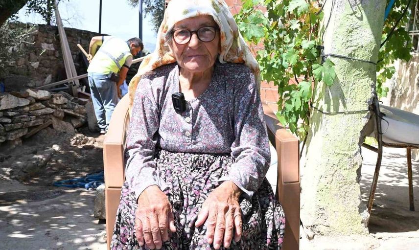 Aydın Büyükşehir, ümmü teyzenin yardımına koştu