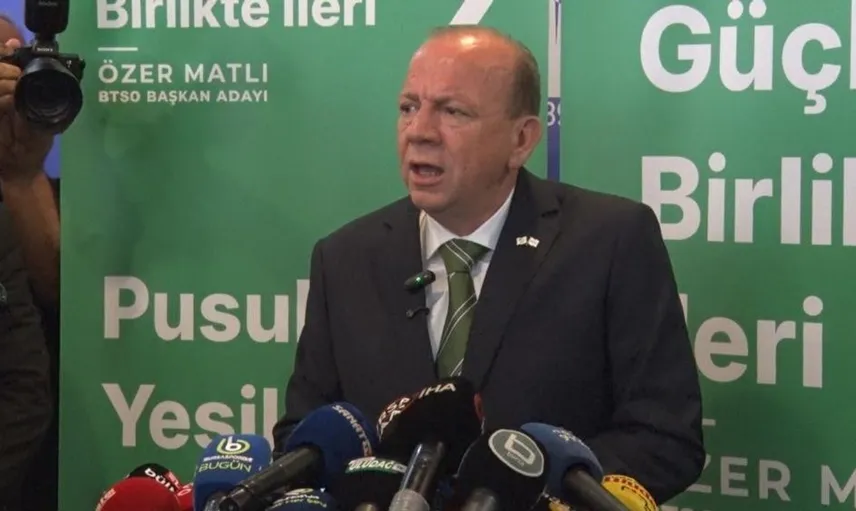 BTSO seçimlerinde gözler başkan adayı Özer Matlı'nın sözlerinde