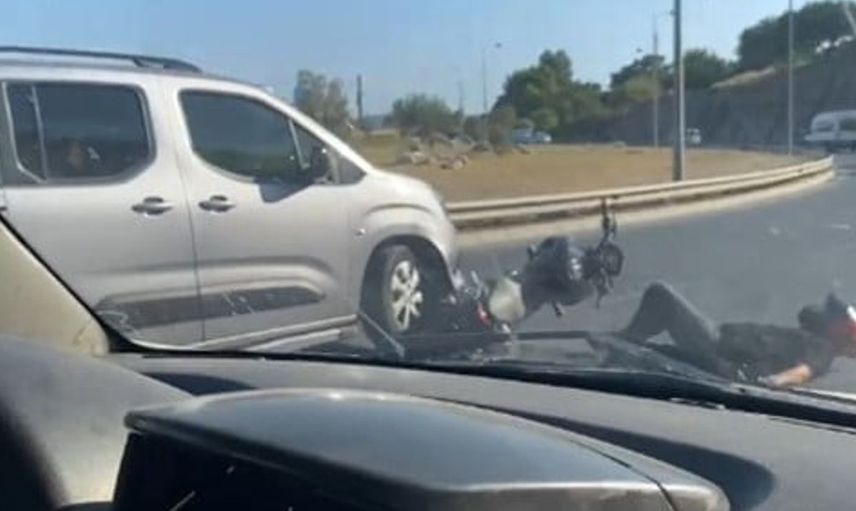 İzmir'de motosikletliye kasten çarpan sürücüye ağır ceza