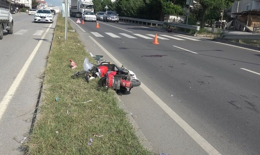 Bafra'da motosiklet ve elektrikli bisiklet çarpıştı: 2 yaralı