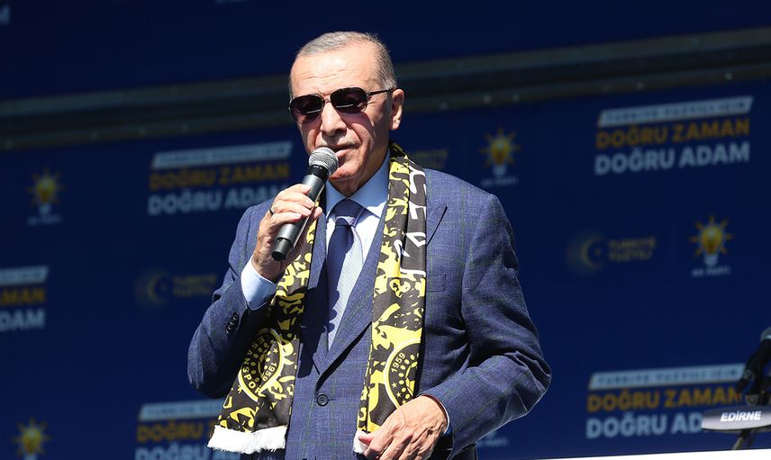 Edirne mitinginde coşkuyla karşılanan Başkan Erdoğan önemli açıklama: Yatırımlarda yeni dönem başlıyor