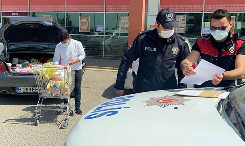 Edirne’de Araçla Alışverişe Gidenlere Para Cezası Uygulandı