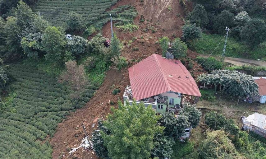 Rize'deki felaketin zararları tespit ediliyor, can kaybı yok