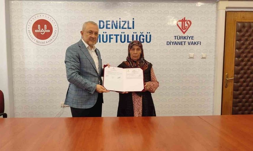 Denizli’de hayırsever Fatı Öksüz’den anlamlı bağış