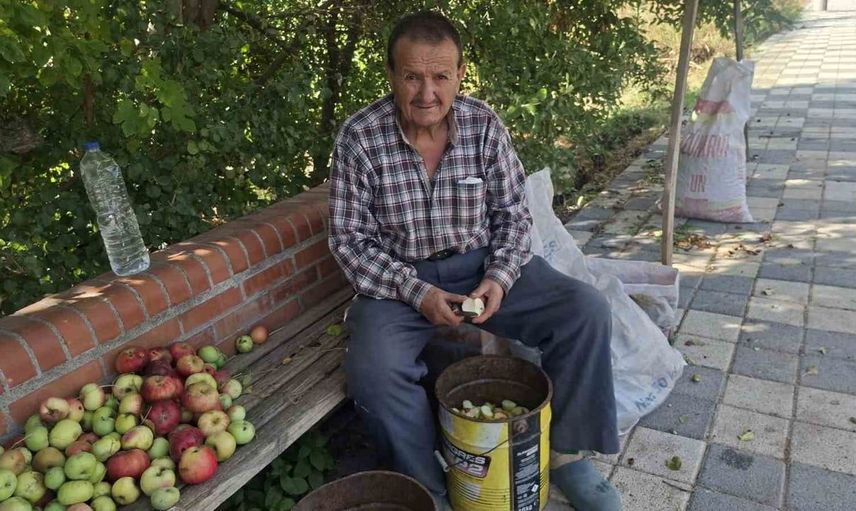 Hisarcık'ta elma kurusu fiyatlarında düşüş, üreticiler yükseliş bekliyor