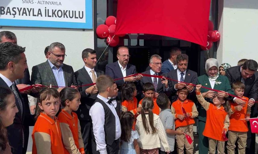 Sivas'ta yeni bir eğitim kurumu açıldı: Başyayla ilköğretim okulu faaliyete geçti