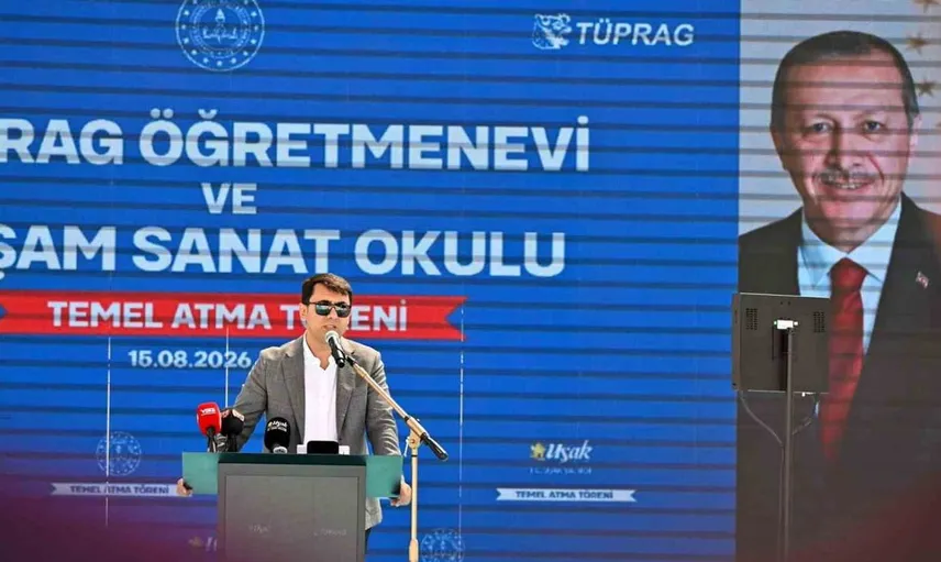 Uşak’ta öğretmenevi ve akşam sanat okulu için temel atıldı