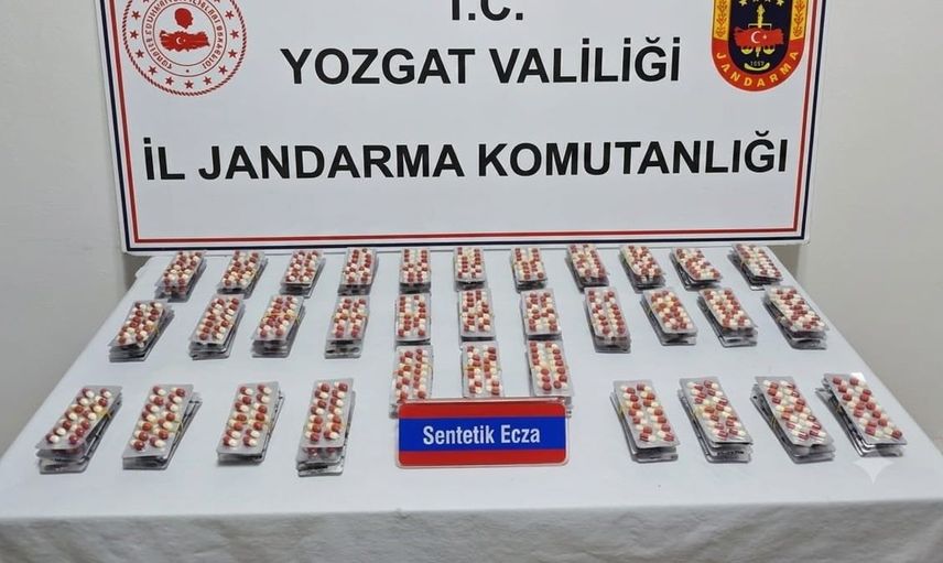 Yozgat'ta uyuşturucu operasyonu: bin 848 hap ele geçirildi