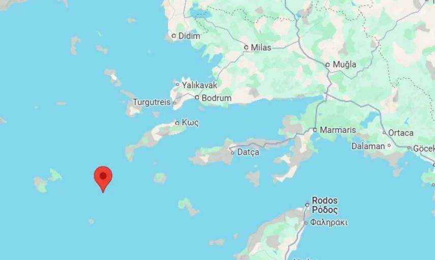 Ege Denizi'nde 3.9 büyüklüğünde deprem!