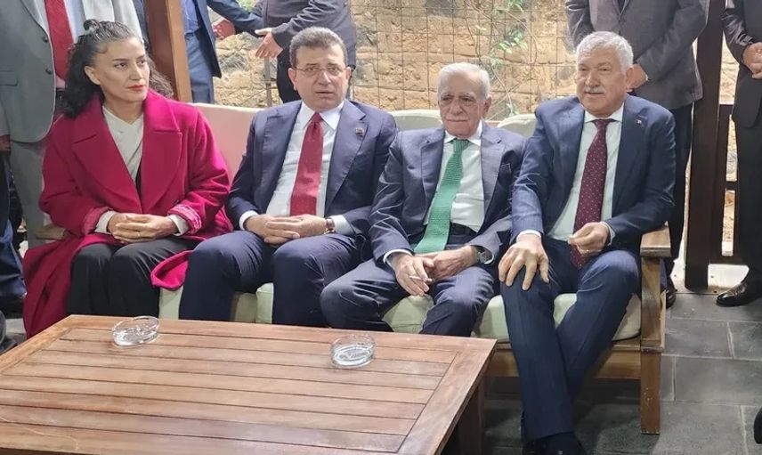 Ekrem İmamoğlu, Mardin'de Ahmet Türk ile bir araya geldi