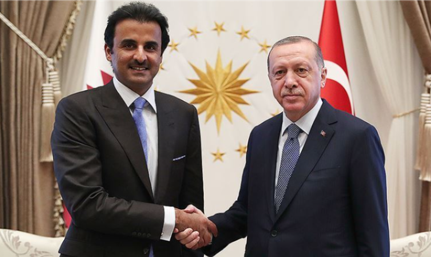 Erdoğan, Katar Emiri ile bir araya geldi
