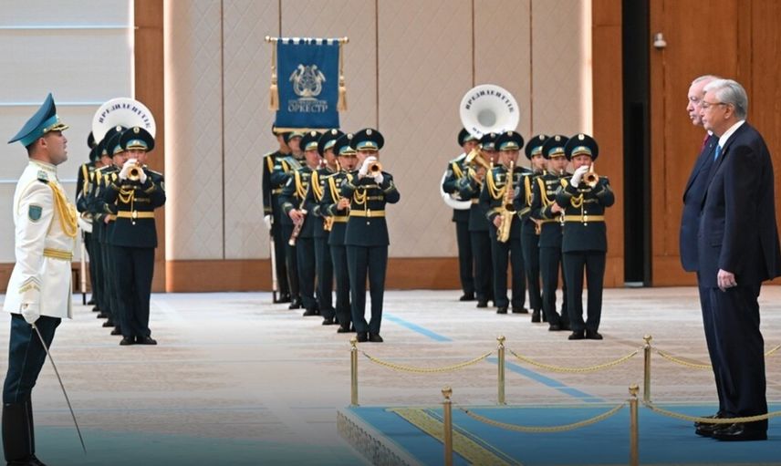 Erdoğan Kazakistan’da Resmî Törenle Karşılandı