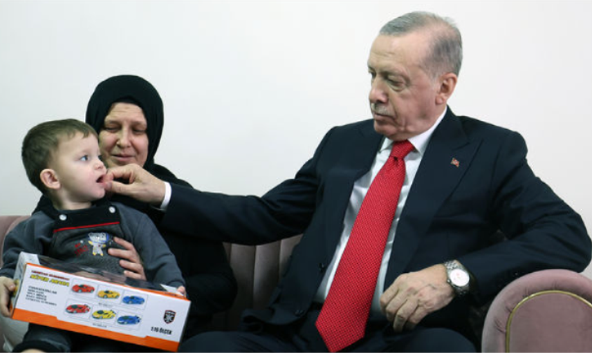 Erdoğan taziyeye gitti