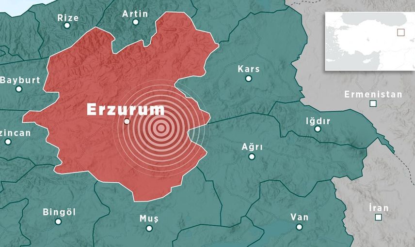 Erzurum’da deprem! Panik yaşandı, can kaybı yok