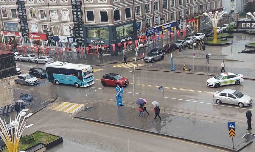 Erzurum'da Kuvvetli Sağanak Yağış Uyarısı